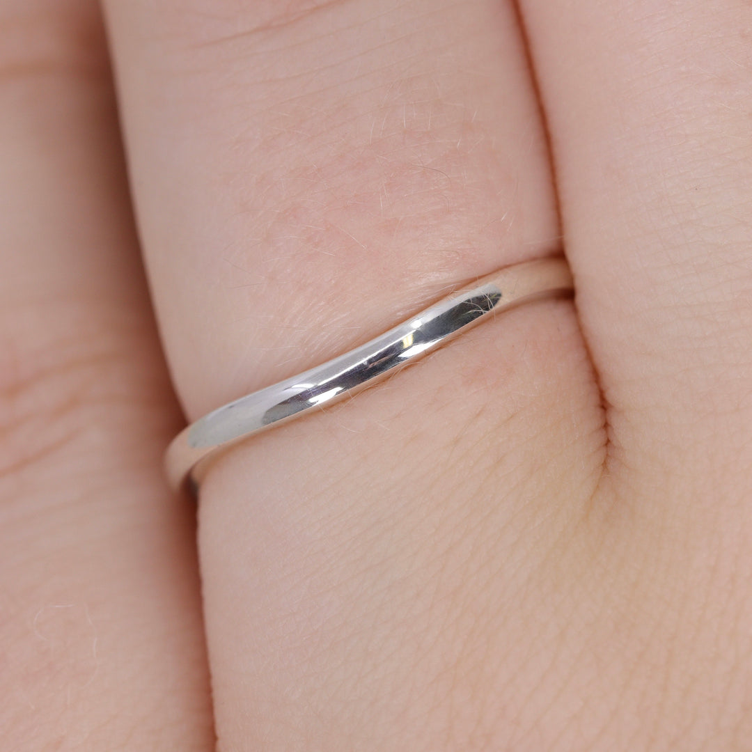 Peggy - Polished Wave Wedding Ring 1.8mm Width - Made-to-Order Wedding Rings - Made-to-Order