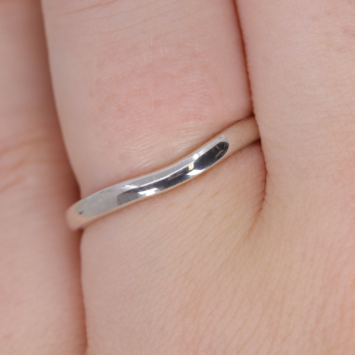 Peggy - Polished Wave Wedding Ring 2.3mm Width - Made-to-Order Wedding Rings - Made-to-Order