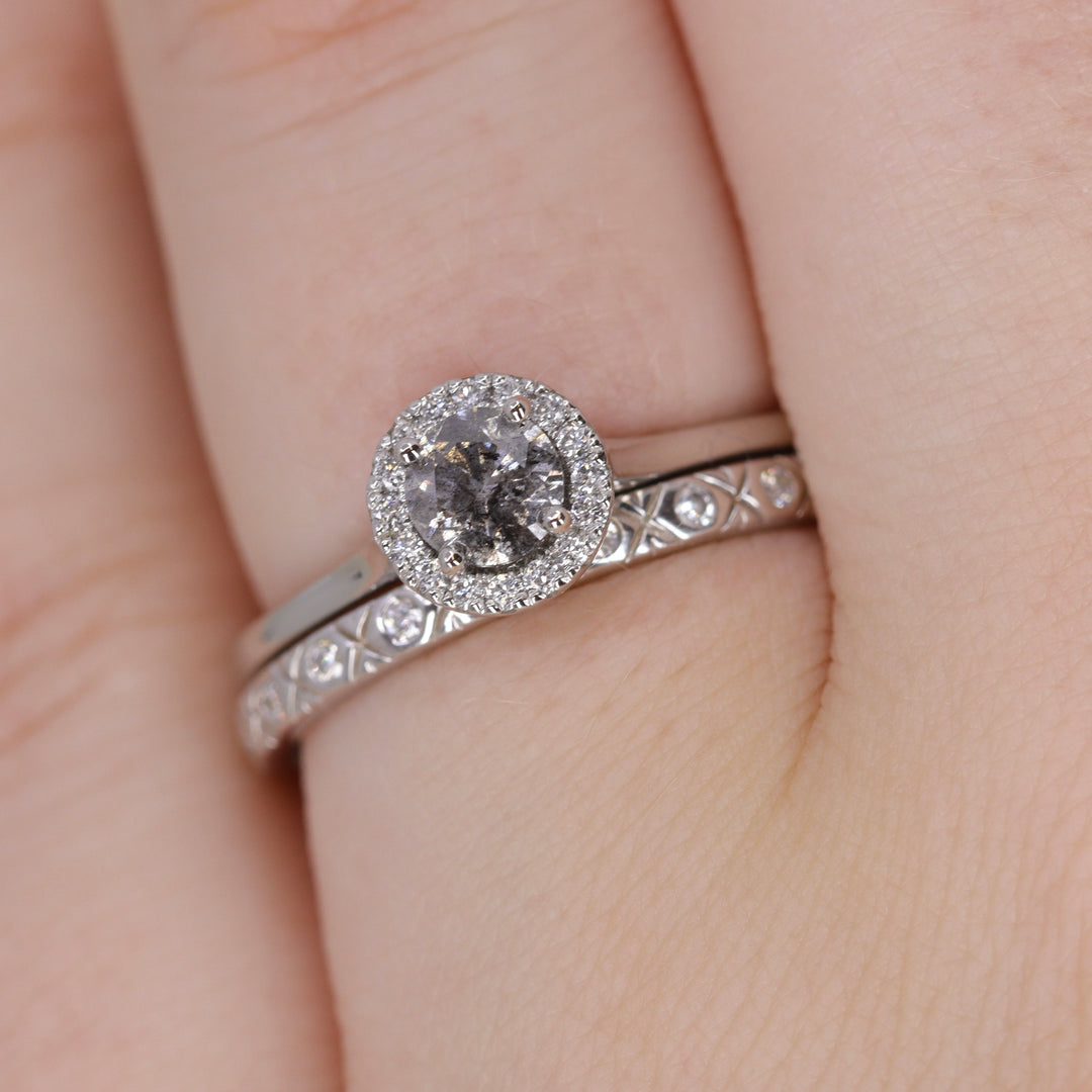 Penelope - Diamond Set Full or Half Eternity Art Deco Wedding Ring - Made-to-Order Wedding Rings - Made-to-Order