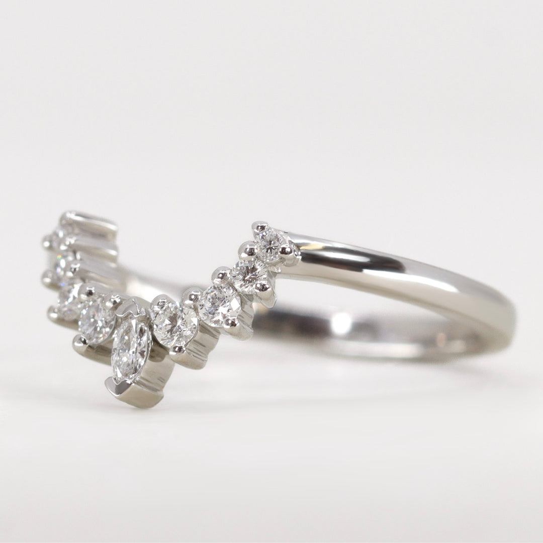 Joanie Petite - Marquise Diamond Tiara Wedding Ring - Made-to-Order Wedding Rings - Made-to-Order