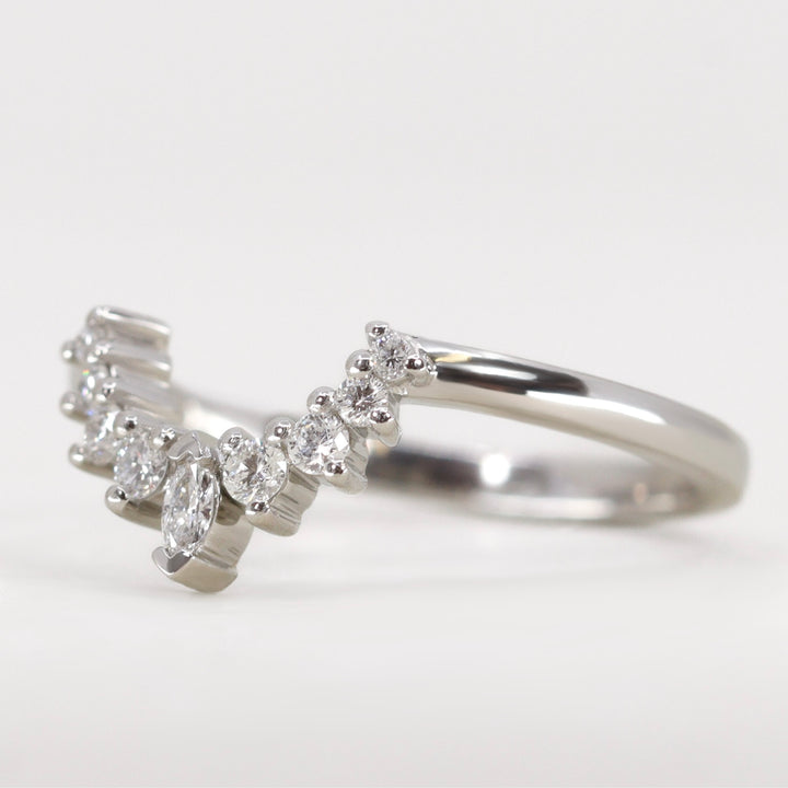 Joanie Petite - Marquise Diamond Tiara Wedding Ring - Made-to-Order Wedding Rings - Made-to-Order