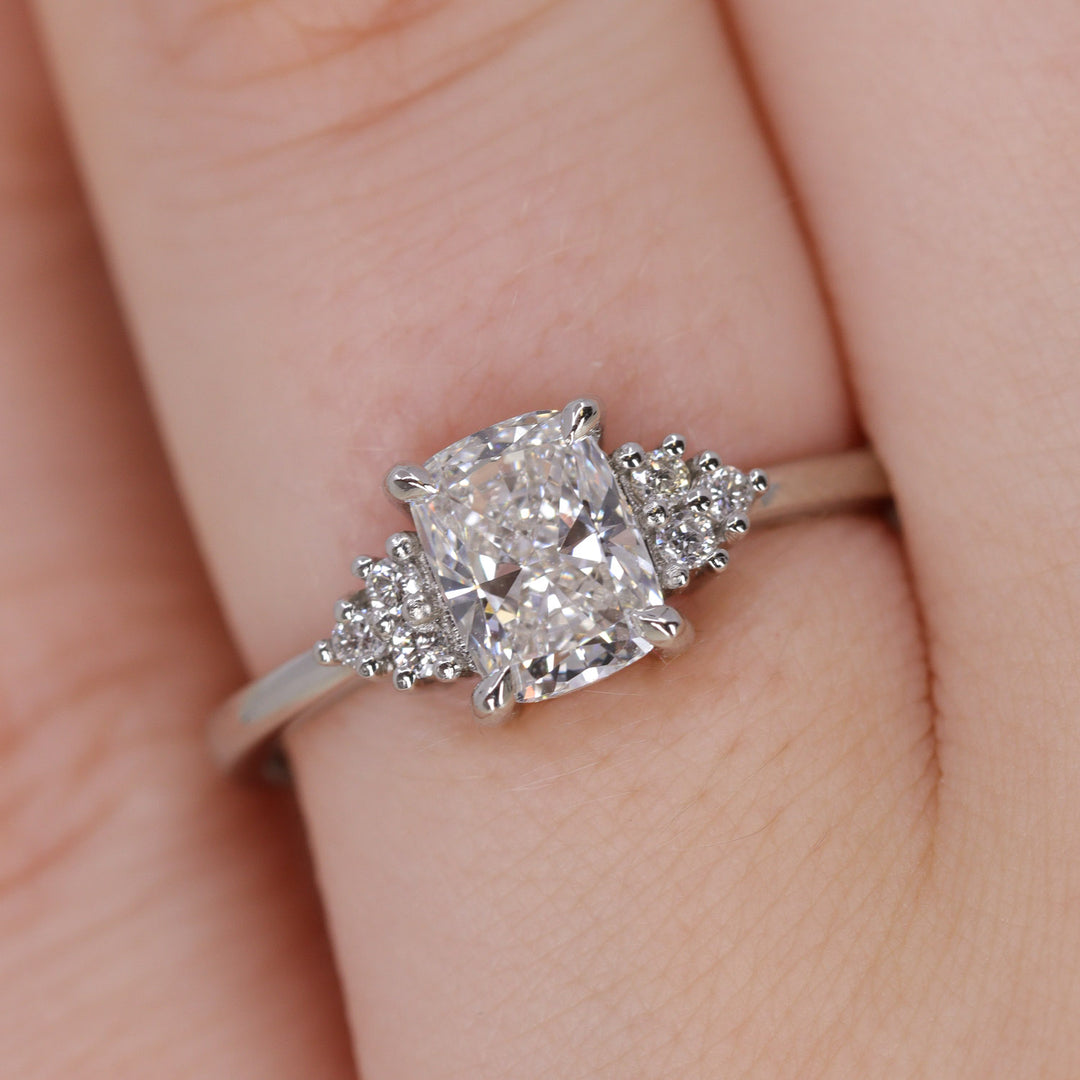 Henrietta - Lab Grown Diamond Cluster Ring - Ready-to-Wear Engagement Rings - Ready-to-Ship