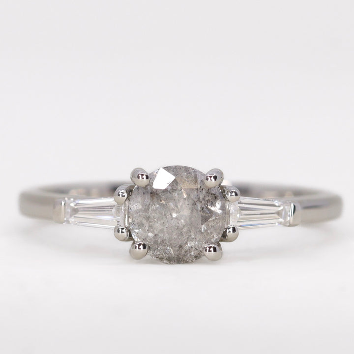 Harper - Salt & Pepper Diamond Trilogy Ring - Ready-to-Wear Engagement Rings - Ready-to-Ship