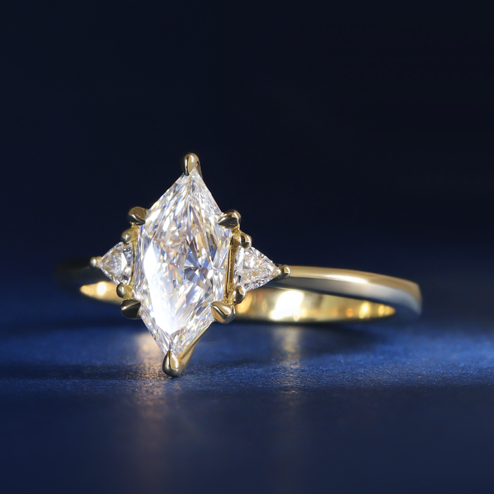 Delphine - Lab Grown Diamond Trilogy Ring Engagement Rings - Price On Application