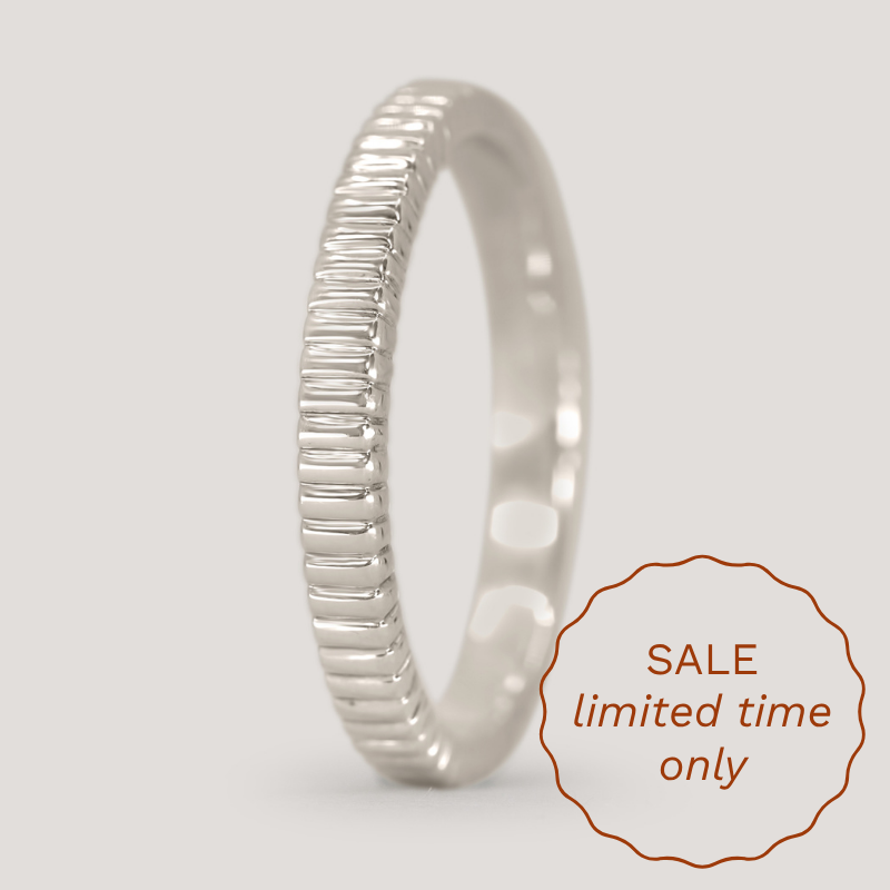 Gabrielle - Patterned Wedding Ring - Made-to-Order Wedding Rings - Made-to-Order
