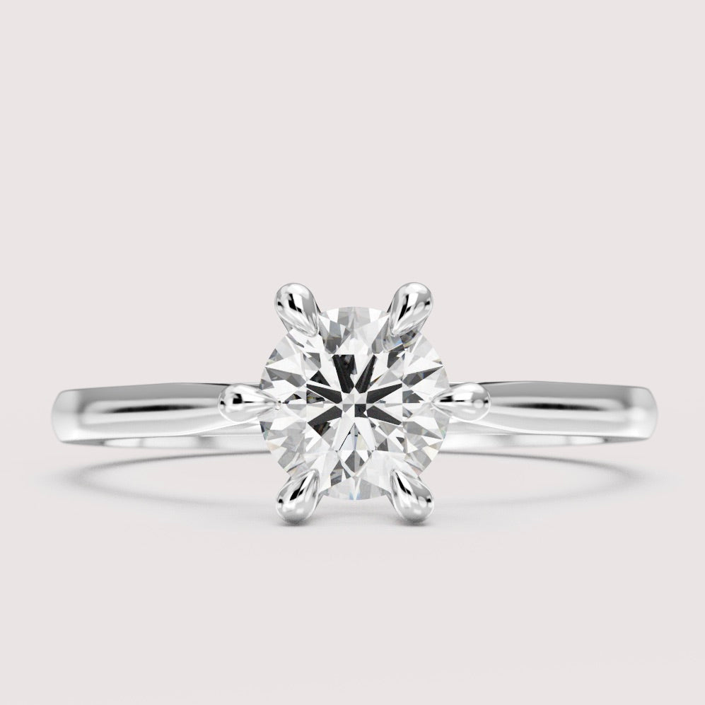 Heidi - Round Cut 0.60ct Hidden Diamond Solitaire Engagement Ring Setting