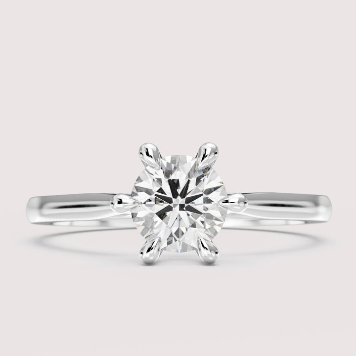 Heidi - Round Cut 0.60ct Hidden Diamond Solitaire Engagement Ring Setting