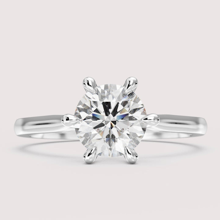 Heidi - Round Cut 1.00ct Hidden Diamond Solitaire Engagement Ring Setting