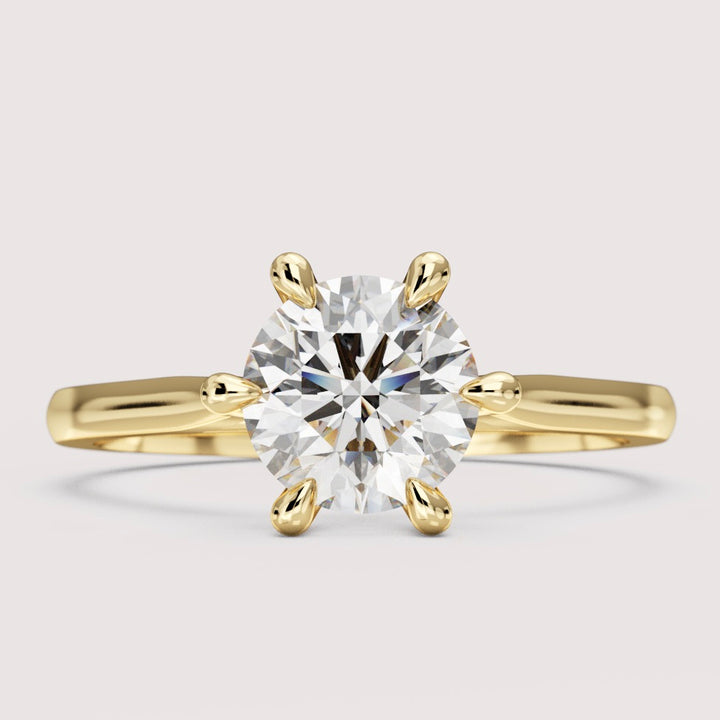 Heidi - Round Cut 1.00ct Hidden Diamond Solitaire Engagement Ring Setting