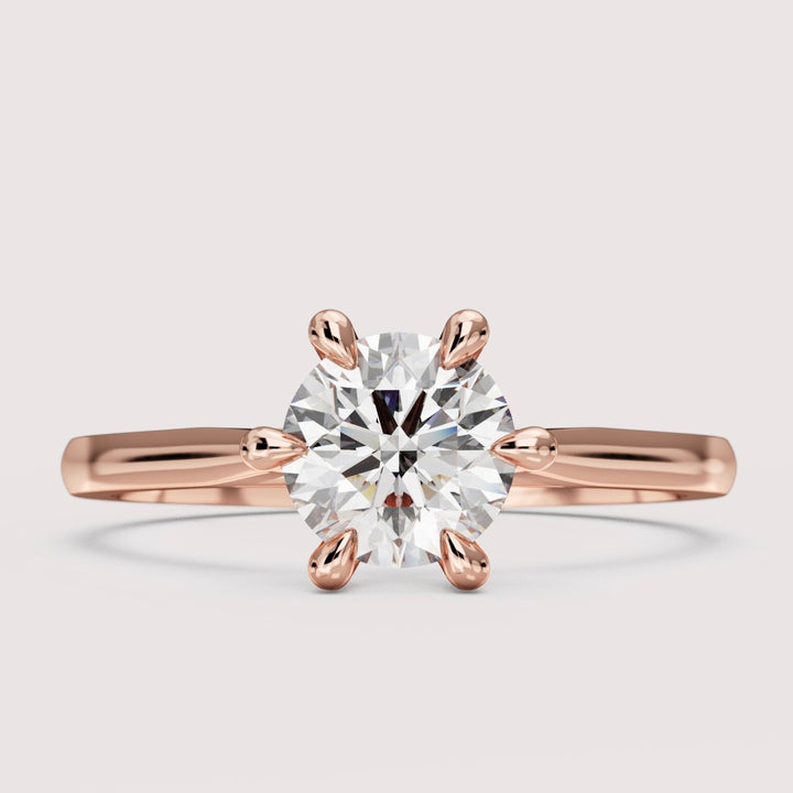 Heidi - Round Cut 0.80ct Hidden Diamond Solitaire Engagement Ring Setting