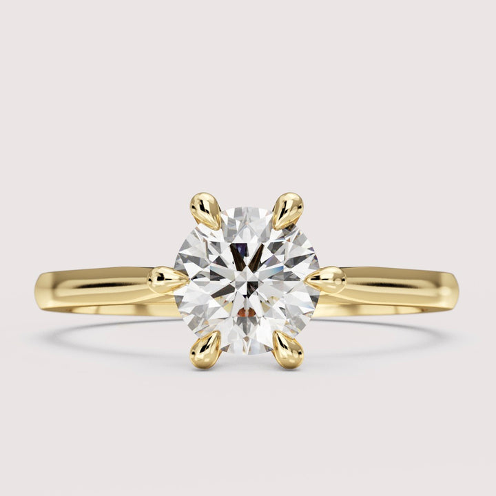 Heidi - Round Cut 0.80ct Hidden Diamond Solitaire Engagement Ring Setting