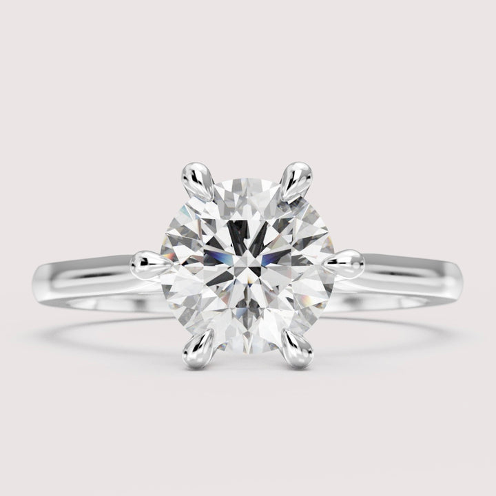 Heidi - Round Cut 1.25ct+ Hidden Diamond Solitaire Engagement Ring Setting