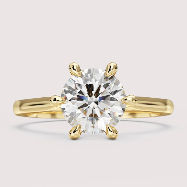 Heidi - Round Cut 1.25ct+ Hidden Diamond Solitaire Engagement Ring Setting