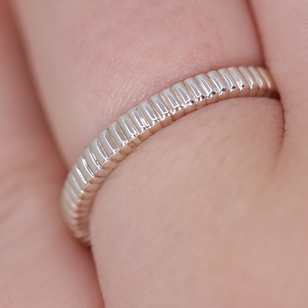 Gabrielle - Patterned Wedding Ring - Made-to-Order Wedding Rings - Made-to-Order