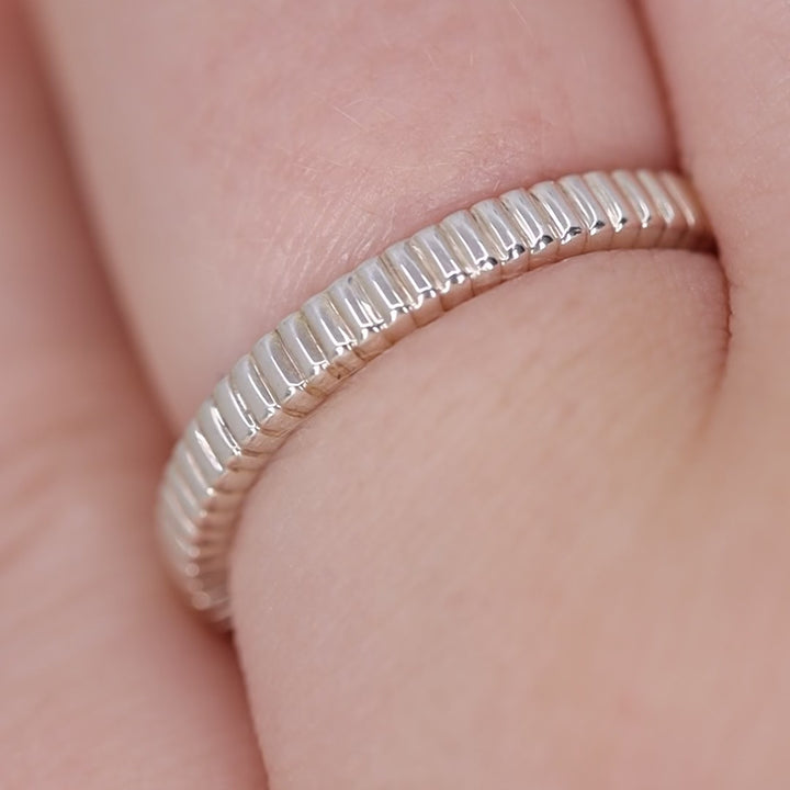 Gabrielle - Patterned Wedding Ring - Made-to-Order Wedding Rings - Made-to-Order