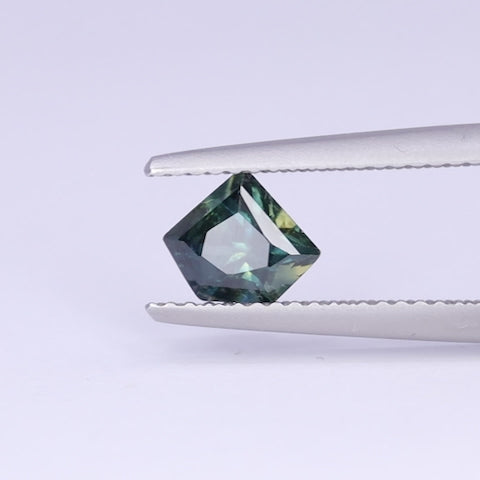 1.01ct Shield Cut Teal Sapphire Loose Gemstones