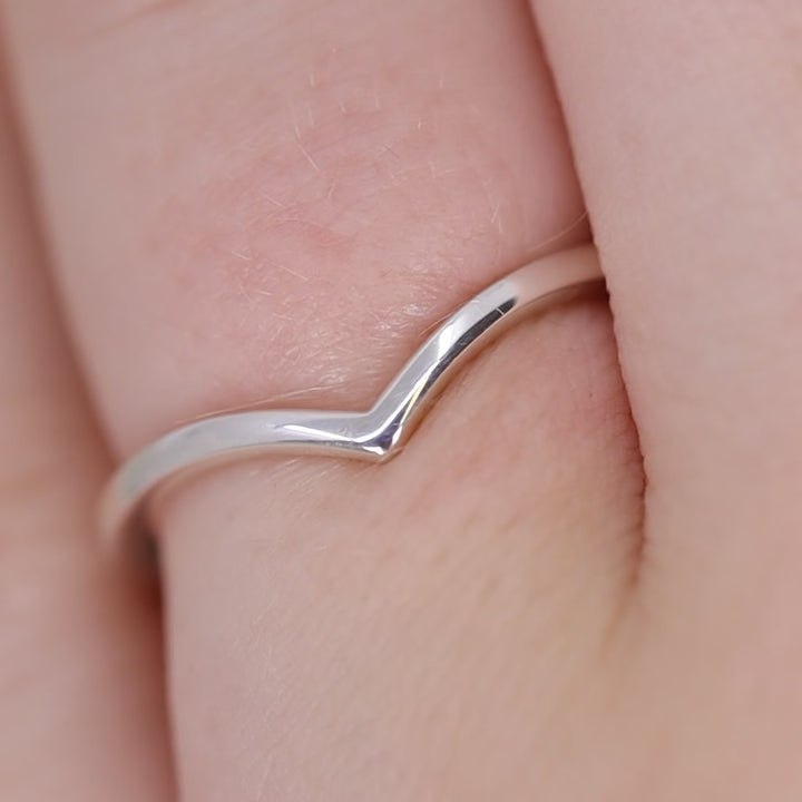 Peggy - Polished Wishbone Wedding Ring 1.8mm Width - Made-to-Order Wedding Rings - Made-to-Order