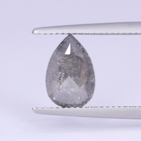 2.78ct Pear Cut Salt and Pepper Diamond Loose Gemstones
