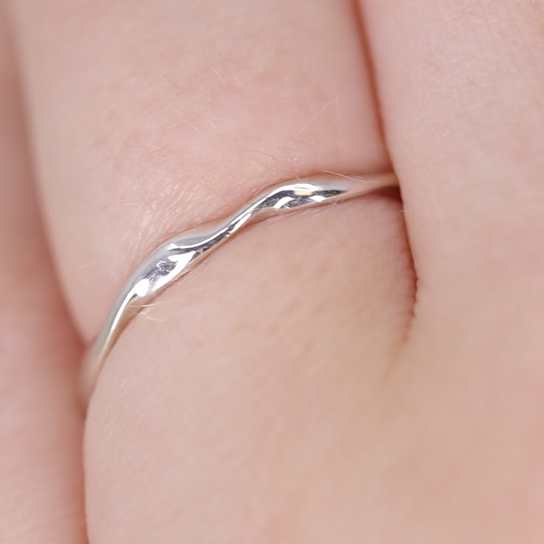 Alicia - Double Ribbon Twist Shaped Wedding Ring - Made-to-Order Wedding Rings - Made-to-Order