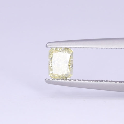 0.76ct Radiant Cut Natural Yellow Diamond, GIA Certified Loose Gemstones