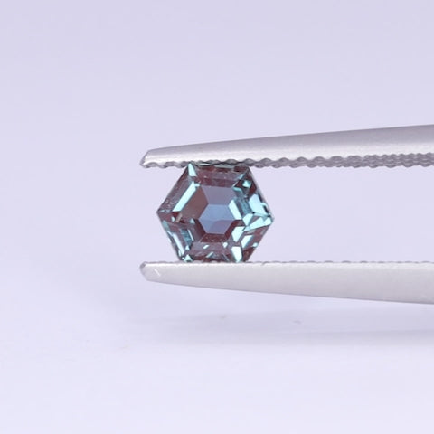 0.76ct Hexagon Cut Lab-Grown Alexandrite Loose Gemstones