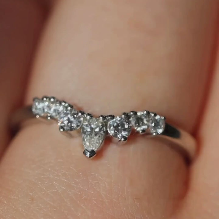 Emma - Diamond Tiara Wedding Ring - Made-to-Order Wedding Rings - Made-to-Order