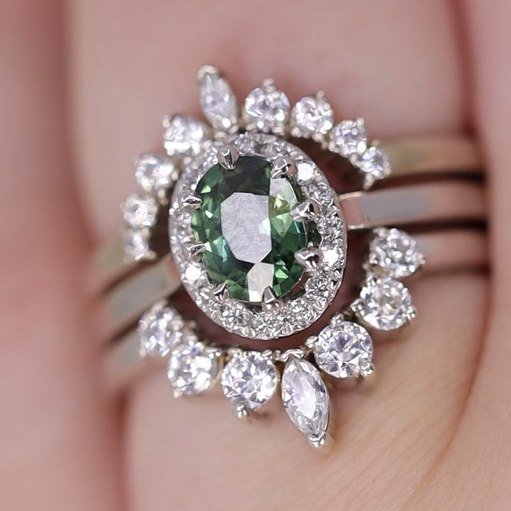 Joanie - Marquise Tiara Wedding Ring - Made-to-Order Wedding Rings - Made-to-Order
