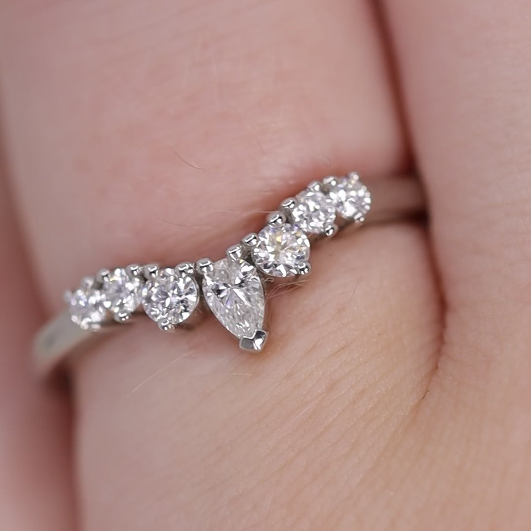 Emma - Diamond Tiara Wedding Ring - Made-to-Order Wedding Rings - Made-to-Order