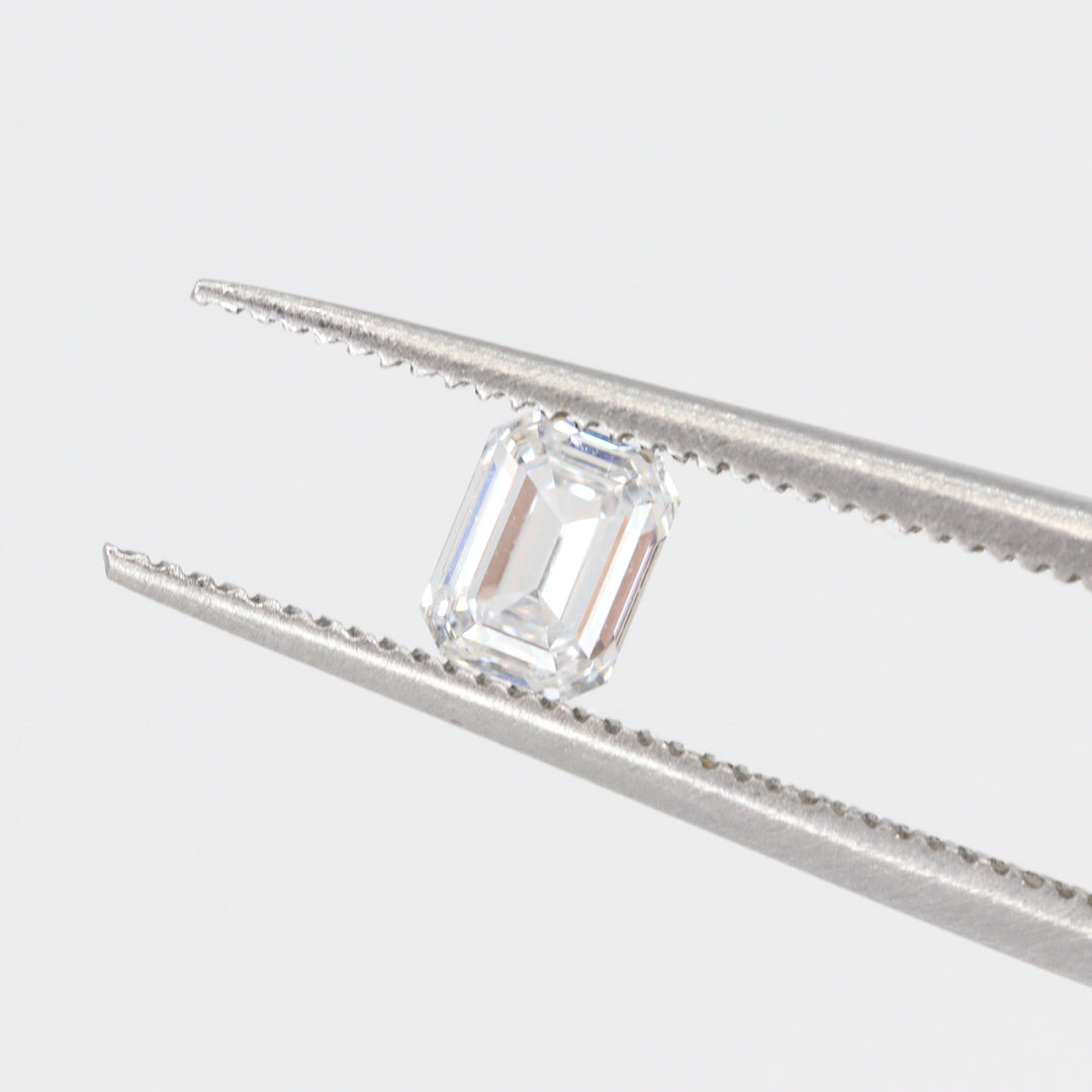White Diamond | 0.50ct Emerald Cut, Loose Gemstone