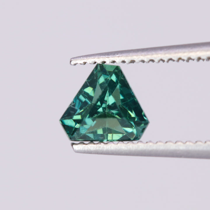 Teal Sapphire | 0.87ct Cut-Corner Trilliant, Loose Gemstone