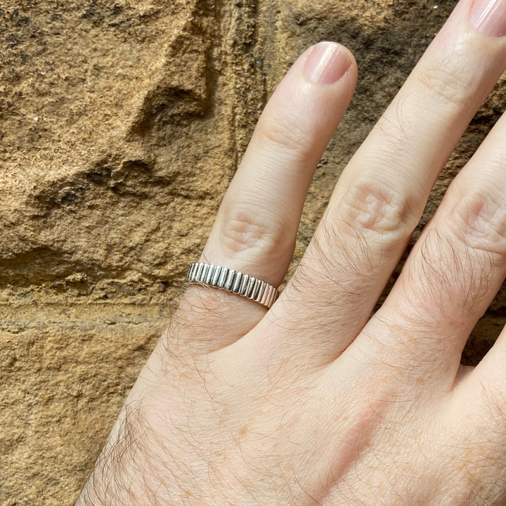 Gabrielle - Wide Patterned Wedding Ring - Made-to-Order Wedding Rings - Wide