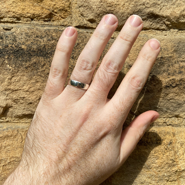 Xander - Hidden Leaves Unisex Wedding Ring - Made-to-Order Wedding Rings - Wide