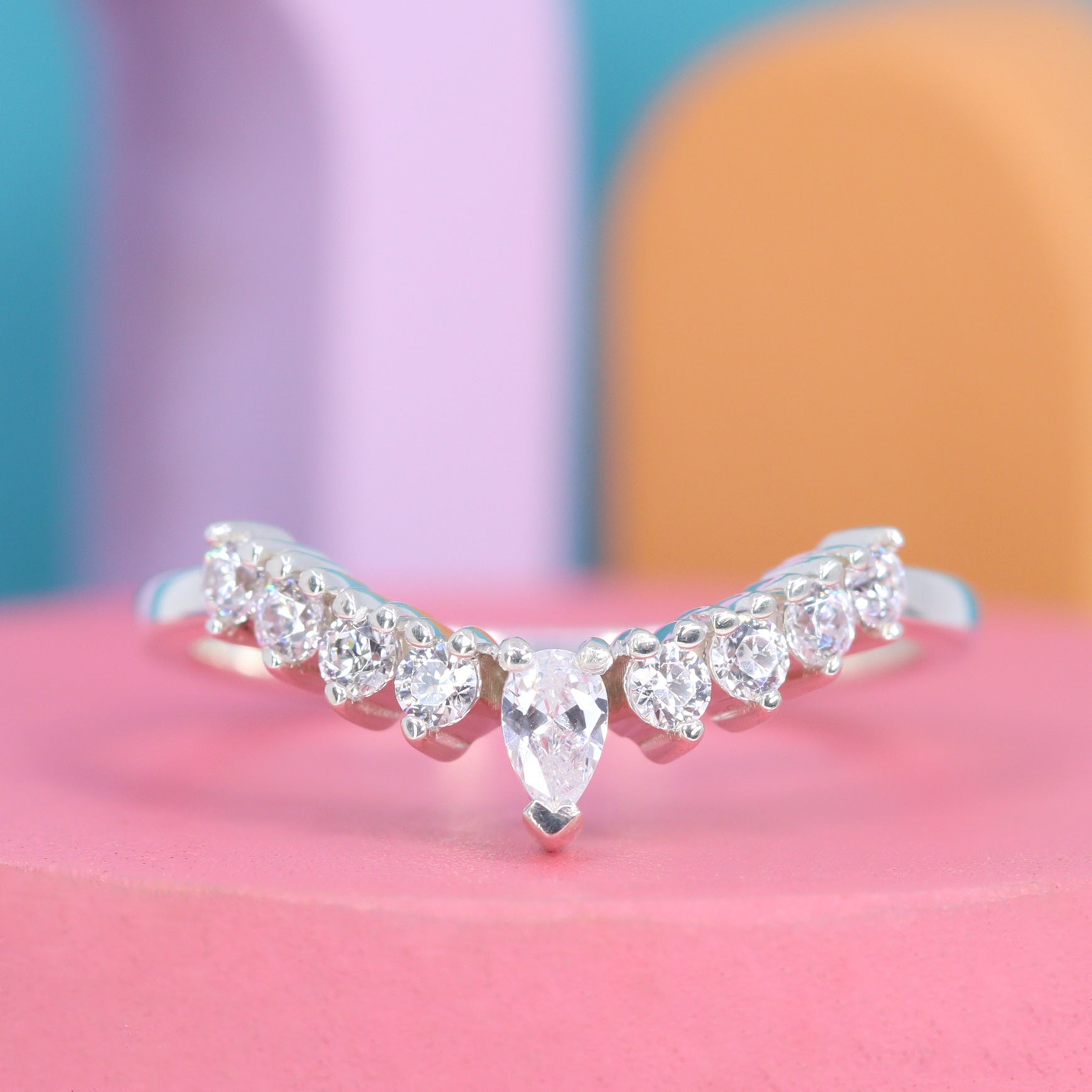 Crown shaped store wedding rings