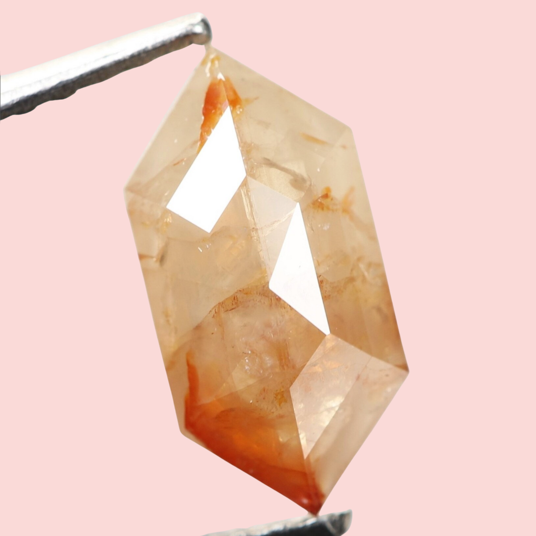NEW TREND ALERT: Orange and Peach Salt & Pepper Diamonds