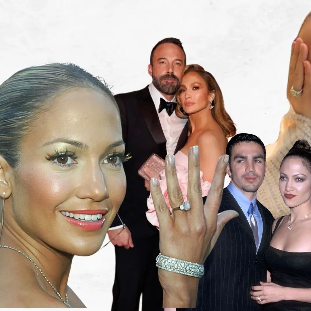 Jennifer Lopez's Iconic Collection of Coloured Diamond Engagement Rings