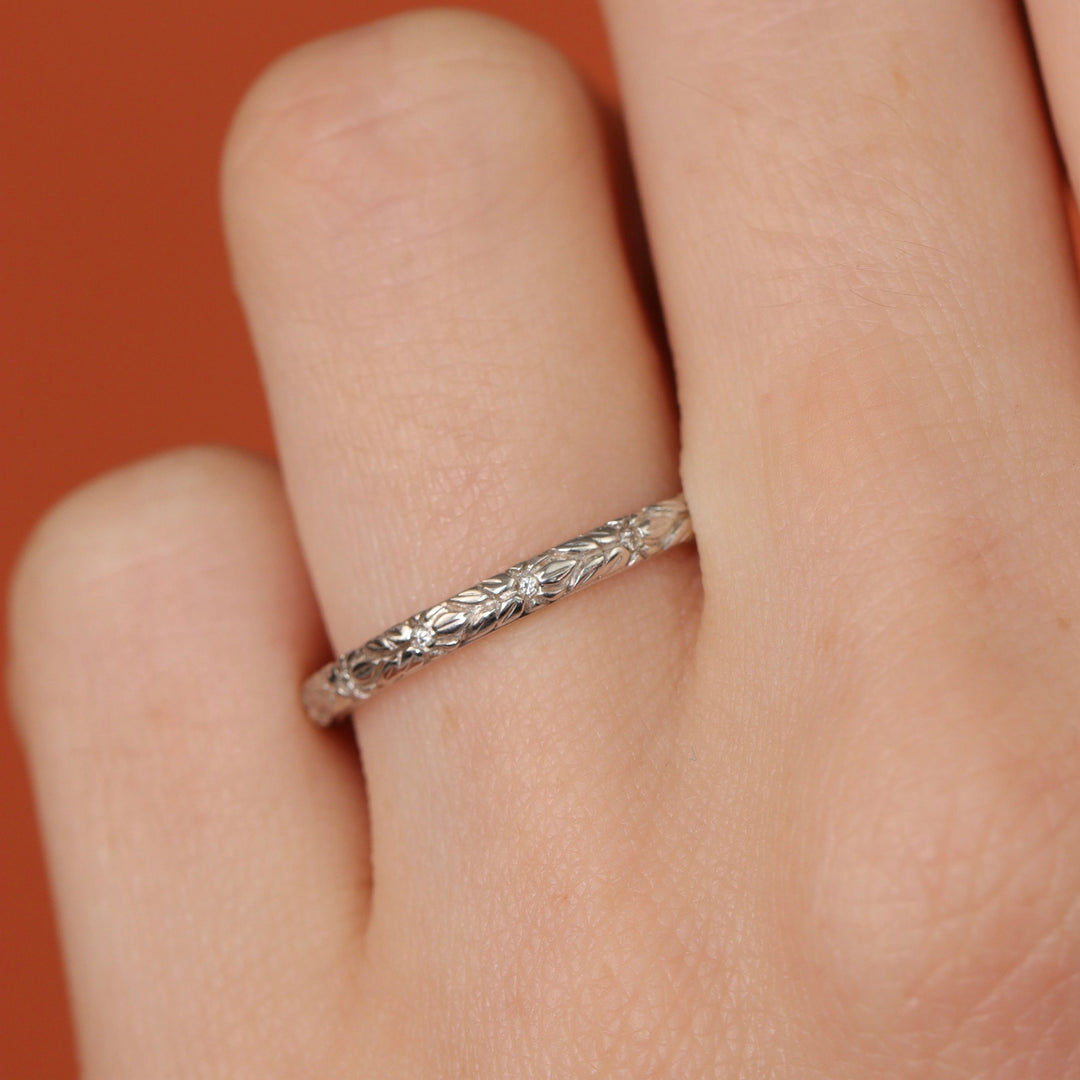 Patterned Wedding Rings