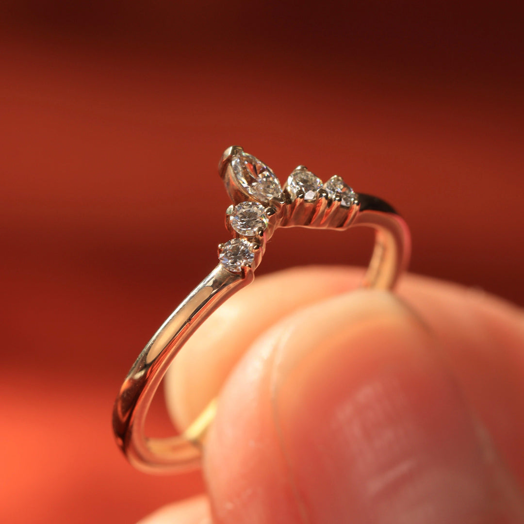 Wishbone Wedding Rings