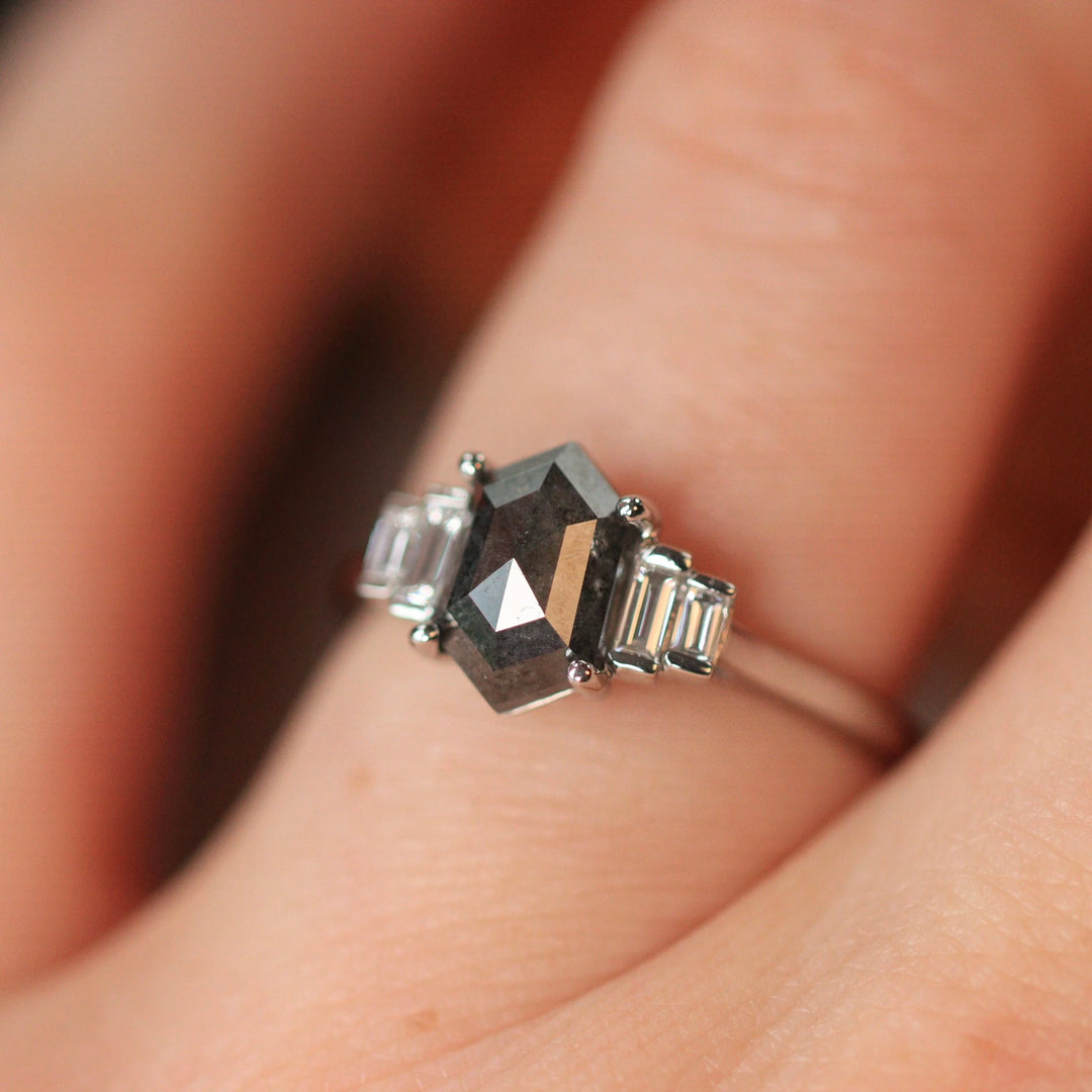 Hexagon Engagement Rings