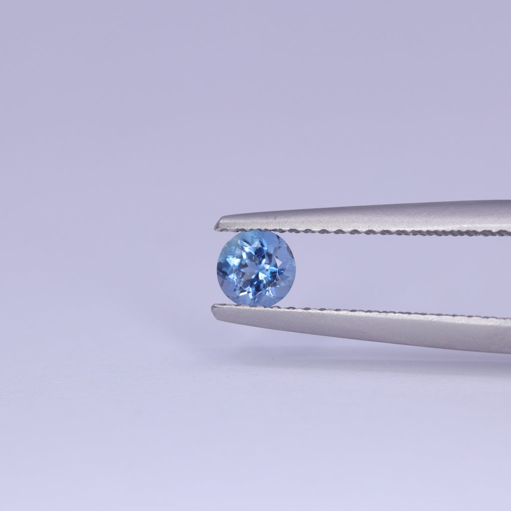0.30ct Round Diamond Cut Aquamarine Loose Gemstones