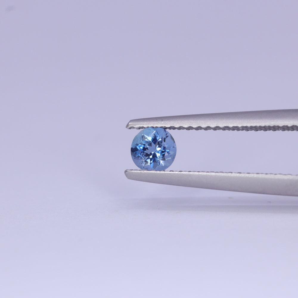 0.30ct Round Diamond Cut Aquamarine Loose Gemstones