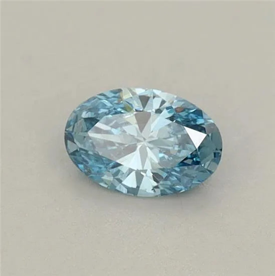0.30ct Oval Lab Grown Diamond (Colour Fancy Vivid Blue, Clarity VVS2, IGI Certified) diamond