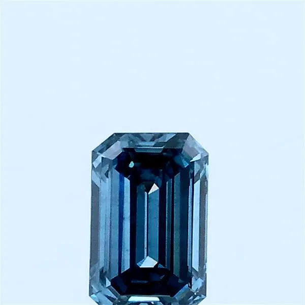 0.35ct Emerald Lab Grown Diamond (Colour Fancy Vivid Blue, Clarity VS2, IGI Certified)