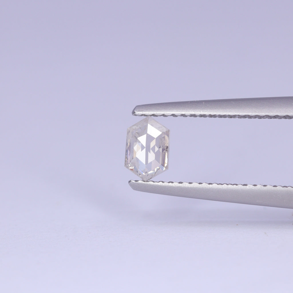 0.40ct Elongated Hexagon Salt and Pepper Diamond Loose Gemstones