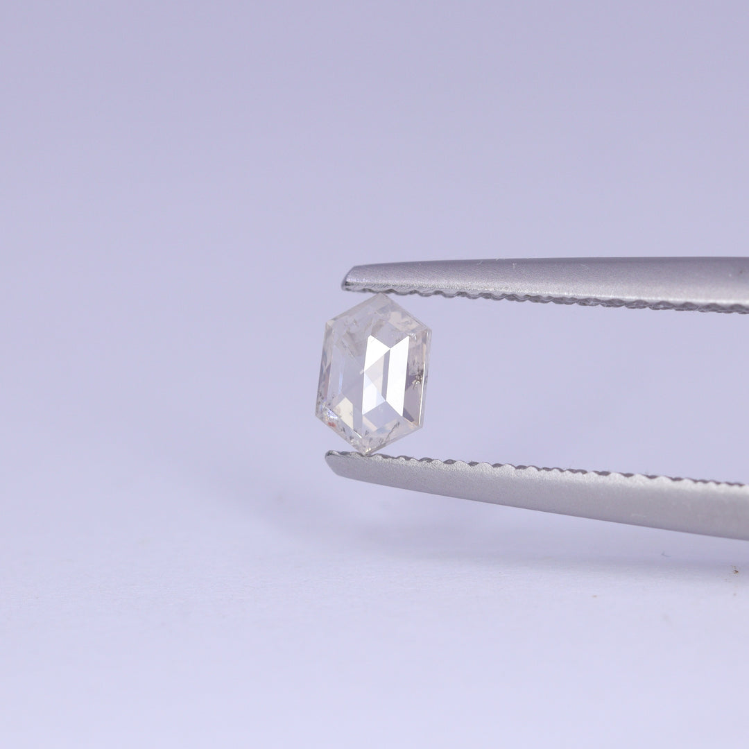0.40ct Elongated Hexagon Salt and Pepper Diamond