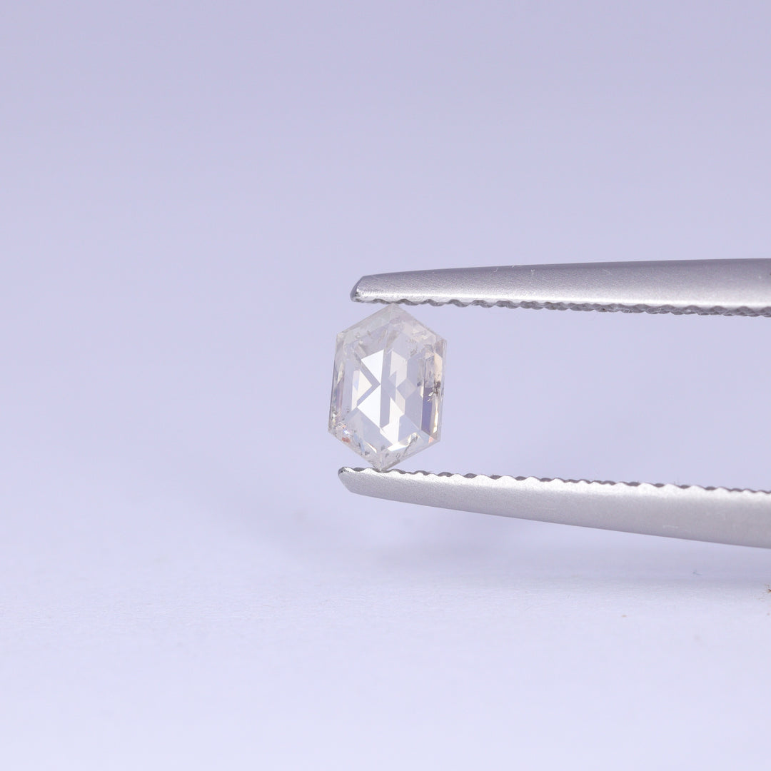 0.40ct Elongated Hexagon Salt and Pepper Diamond