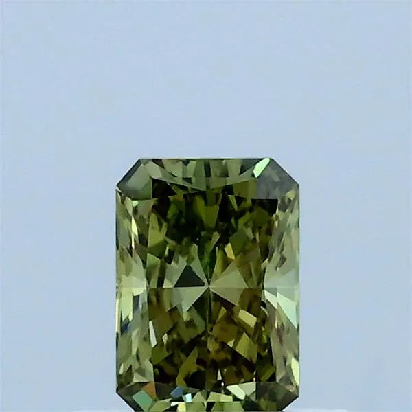 0.43ct Radiant Lab Grown Diamond (Colour Fancy Vivid Green, Clarity VVS2, IGI Certified) diamond