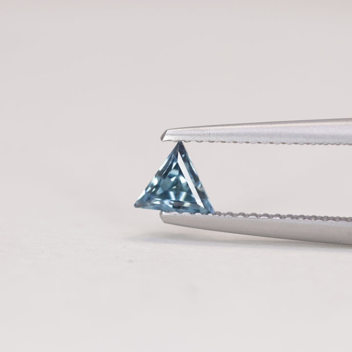 0.50ct Trilliant Cut Geometric Denim Blue Sapphire, Set of 3