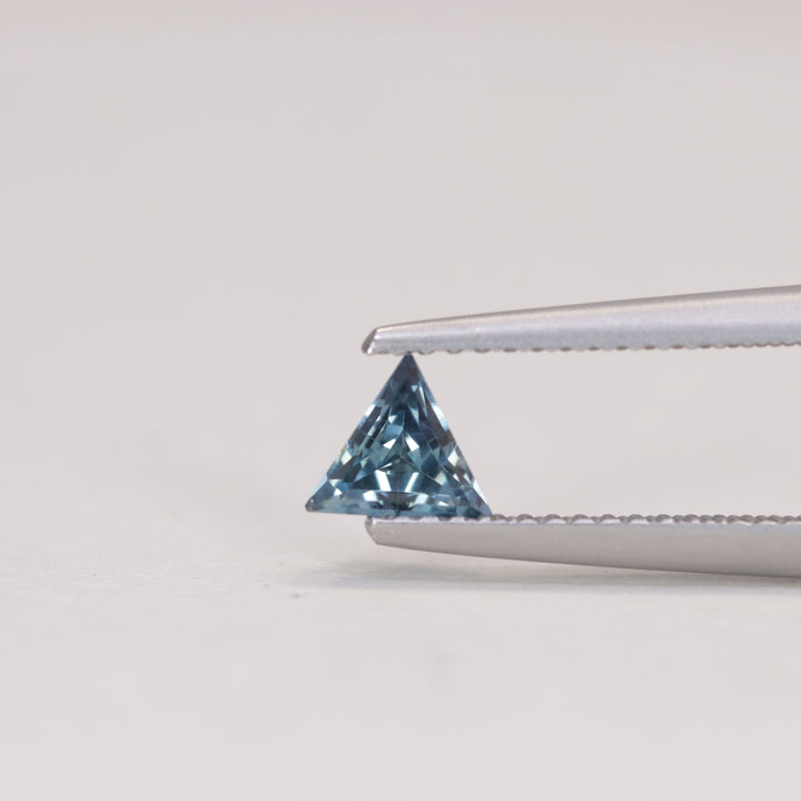 0.50ct Trilliant Cut Geometric Denim Blue Sapphire, Set of 3