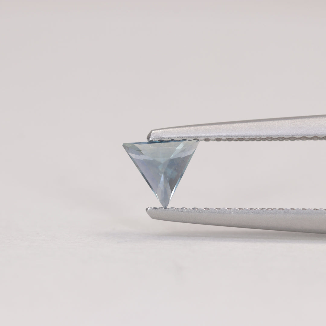 0.50ct Trilliant Cut Geometric Denim Blue Sapphire, Set of 3