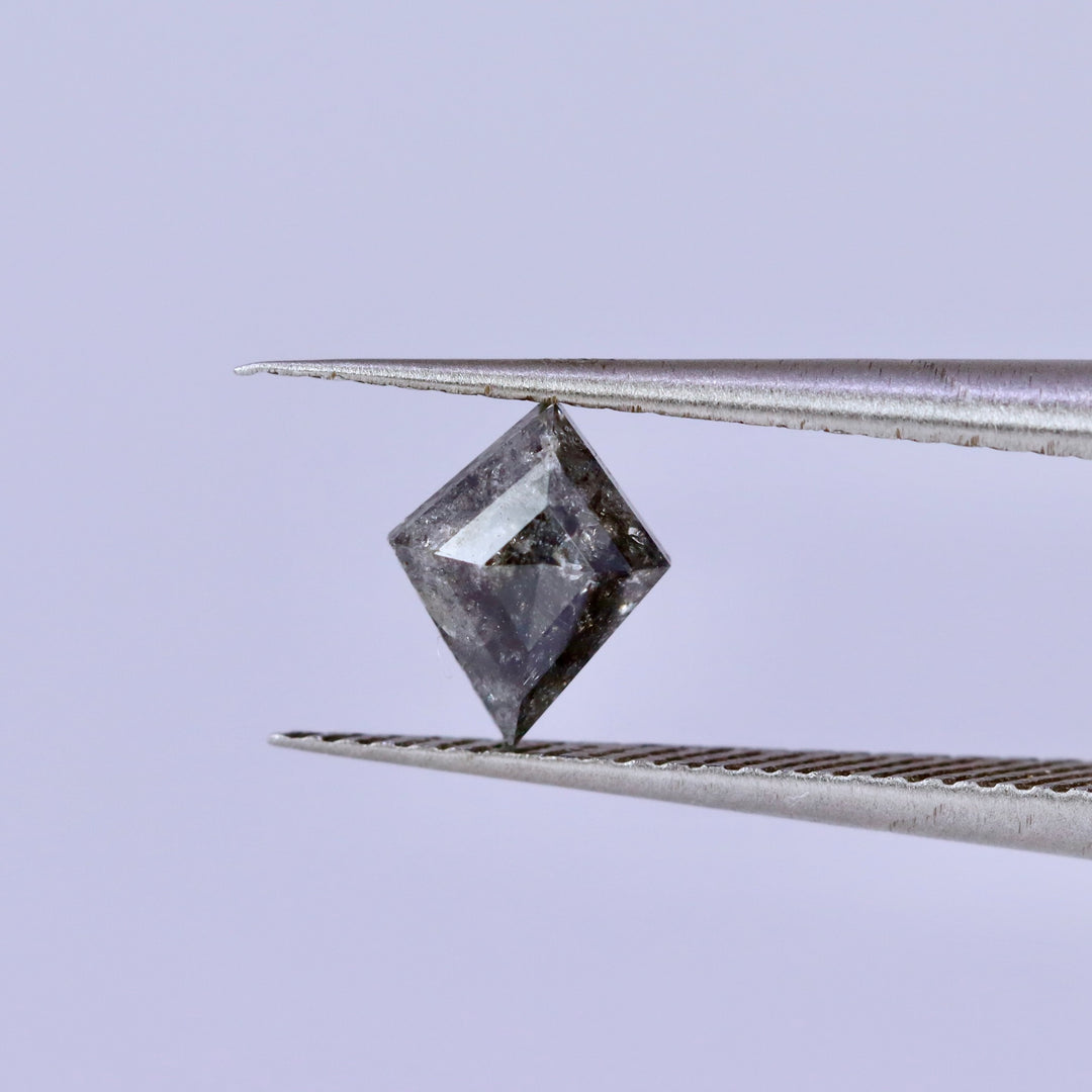 Salt and Pepper Diamond | 0.51ct Kite Cut, Loose Gemstone